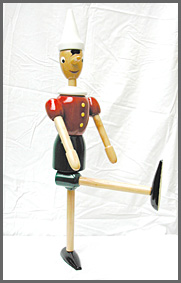 Burattino Pinocchio altezza cm 60